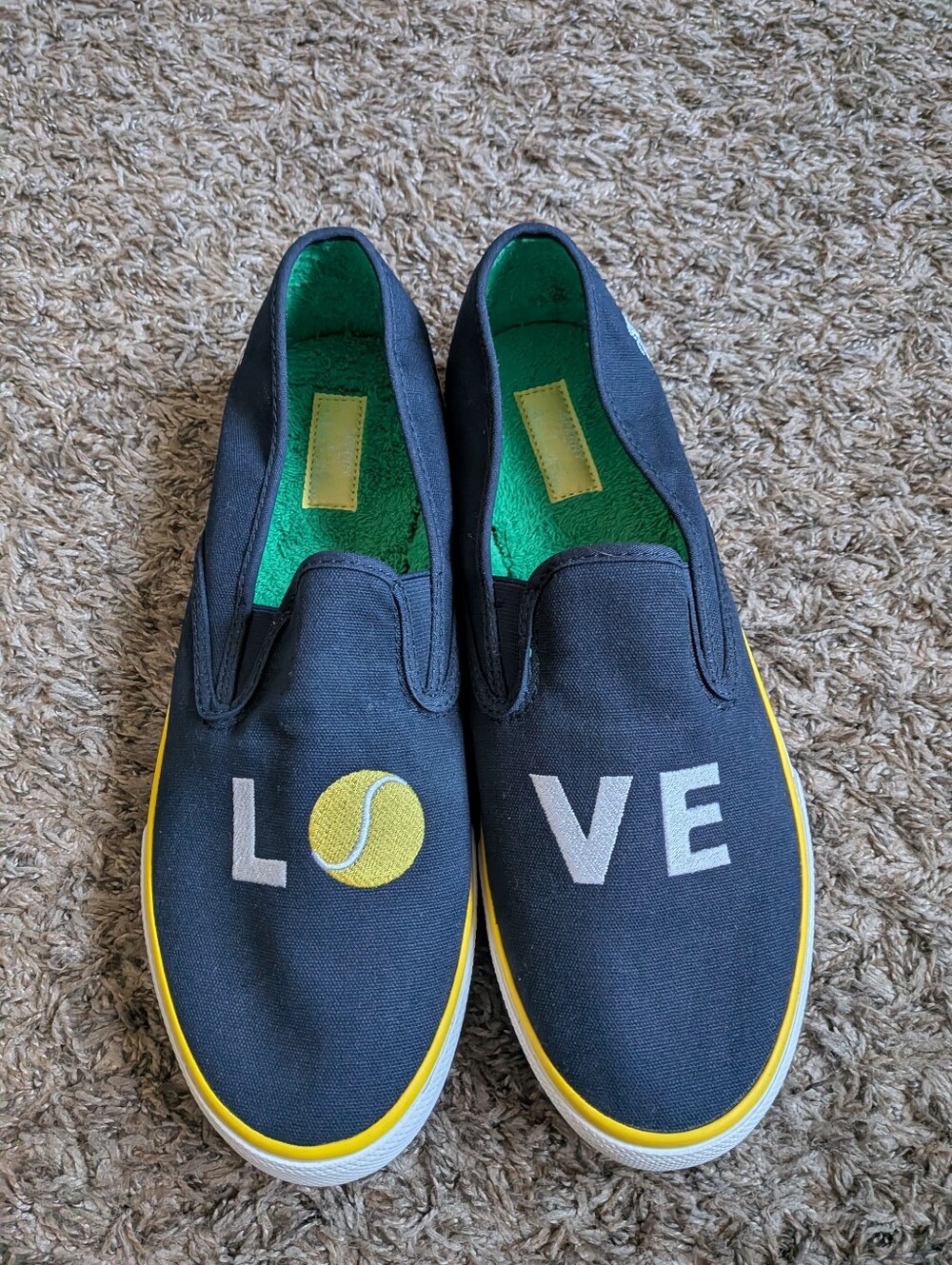 Brooks Brothers x Sperry Navy Love Tennis Slip On Shoes Men's 11.5